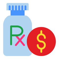 Obraz premium Vector Design Prescription Pricing Icon Style