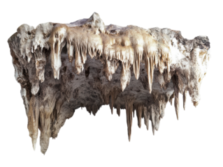 Isolated Cave with Stalactite Formation