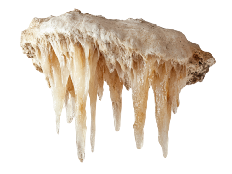Isolated Stalactite Rock Formation