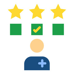 Vector Design Patient Satisfaction Survey Icon Style