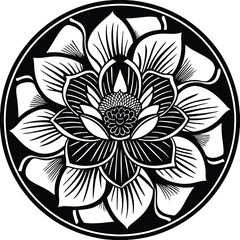Zen Lotus Mandala
A beautiful lotus mandala design with overlapping petals and intricate line art for meditation. Adobe Illustrator Artwork