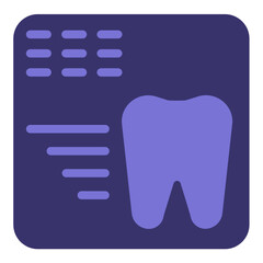 Obraz premium Vector Design Dental X-ray Icon Style