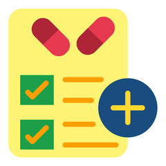 Vector Design Pharmacy Prescription Icon Style