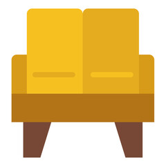 Vector Design Outdoor Sofa Icon Style