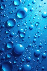 Abstract blue water droplet pattern, glistening surface, aqua, pattern, element