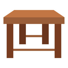 Vector Design Reclaimed Wood Table Icon Style