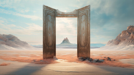 Desert Mountain Gateway: An Epic Landscape