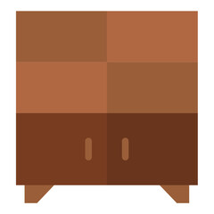 Vector Design Shelving Unit Icon Style