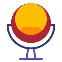 Vector Design Bubble Chair Icon Style
