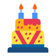 Vector Design Cake Icon Style