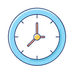 analog clock icon, analog clock vector illustration-simple illustration of analog clock, perfect for analog clock logos and icons
