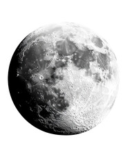 Fototapeta premium Isolated Moon Surface