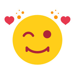 Vector Design Overjoyed Icon Style