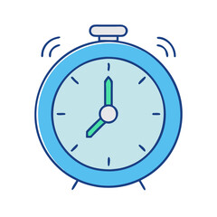 clock with timer icon, clock with timer vector illustration-simple illustration of clock with timer, perfect for clock with timer logos and icons