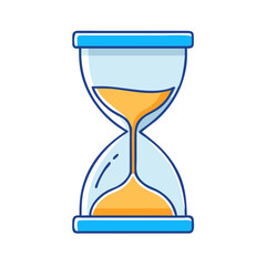 hourglass with sand falling icon, hourglass with sand falling vector illustration-simple illustration of hourglass with sand falling, perfect for hourglass with sand falling logos and icons