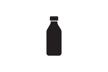  black and white simple bottle vector silhouette 