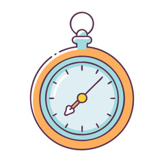 pocket watch icon, pocket watch vector illustration-simple illustration of pocket watch, perfect for pocket watch logos and icons