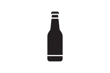  black and white simple bottle vector silhouette 