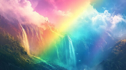 Fototapeta premium Get a vibrant watercolor background for your design with my original painting on paper. Abstract colorful watercolor for background. Digital art painting. Color texture.