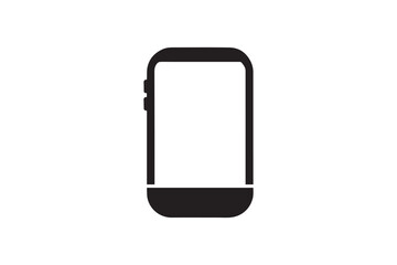 black and white simple mobile frame icon vector silhouette 