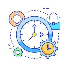 time management icon, time management vector illustration-simple illustration of time management, perfect for time management logos and icons