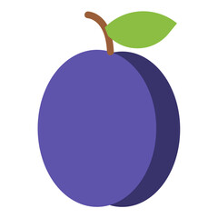 Vector Design Plum Icon Style