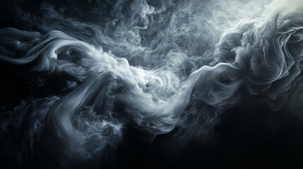 Obraz premium Abstract Smoke Patterns: Stunning Visual Symphony of the Atmosphere