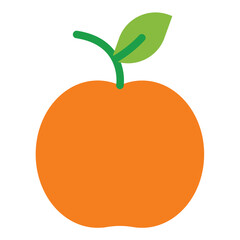 Vector Design Apricot Icon Style