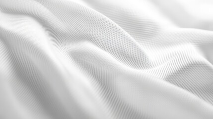 Obraz premium Elegant White Fabric Texture with Subtle Geometric Pattern