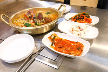 Seafood added to Korean instant ramen. Seafood Ramen