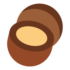Vector Design Macadamia Butter Icon Style