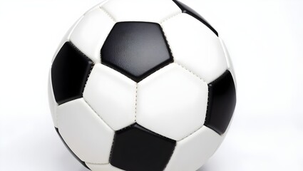 Fototapeta premium soccer ball on white