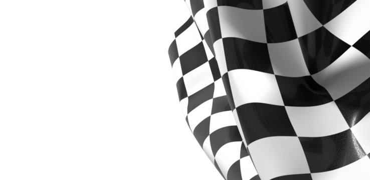 The checkered flag waves signaling the finish line