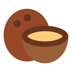 Vector Design Coconut Crush Icon Style