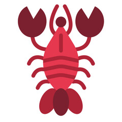 Vector Design Lobster Lagoon Icon Style