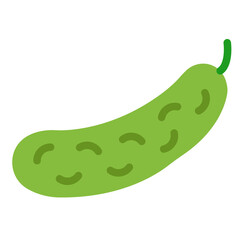 Vector Design Cucumber Canvas Icon Style