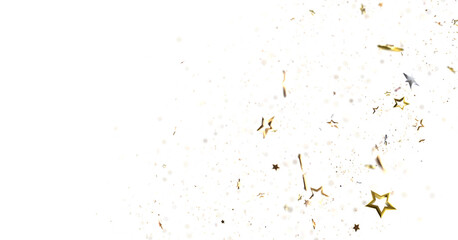 Cosmic Christmas Showers: Dynamic 3D Illustration of Descending Celestial Showers for the Holidays