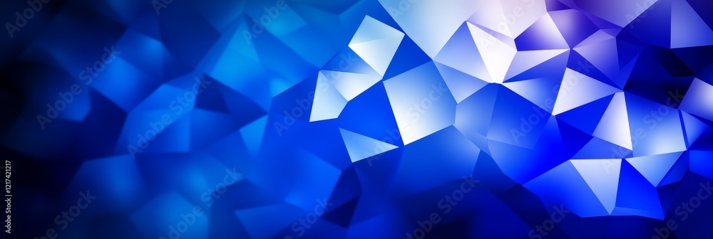 Poster deep blue gradient abstract background - abstract design featuring a deep blue gradient, geometric s