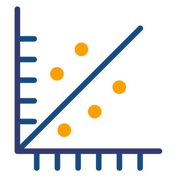 Vector Design Scatter Plot Icon Style