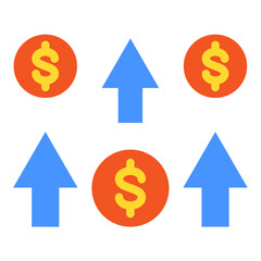 Vector Design Cost Icon Style