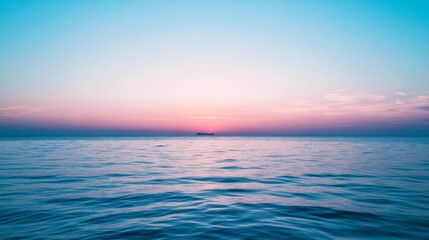 Obraz premium Serene Sunset Over the Ocean. Breathtaking Coastal View