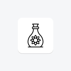 Essential Bottle line icon, vector, pixel perfect, illustrator file