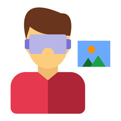 Vector Design Virtual Reality Icon Style