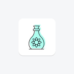 Essential Bottle color shadow thinline icon, vector, pixel perfect, illustrator file