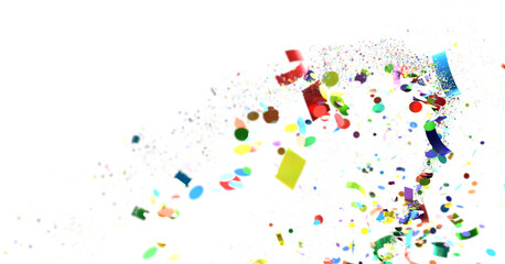 silver confetti explosion festive background transparent PNG