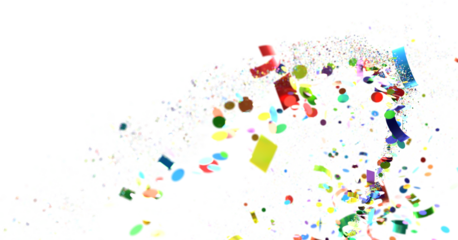 silver confetti explosion festive background transparent PNG