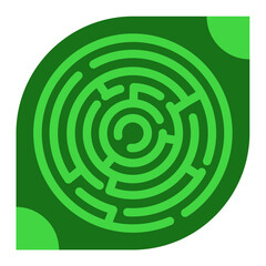 Vector Design Insightful Maze Icon Style