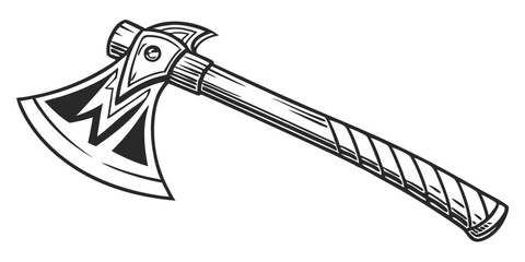 Fototapeta premium ax logo, black outline, vector graphic, transparent background 