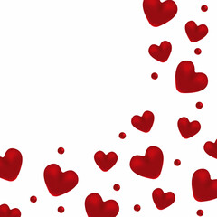 Red Hearts Decorative Graphic Design