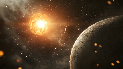 Obraz premium Stunning Cosmic Landscape